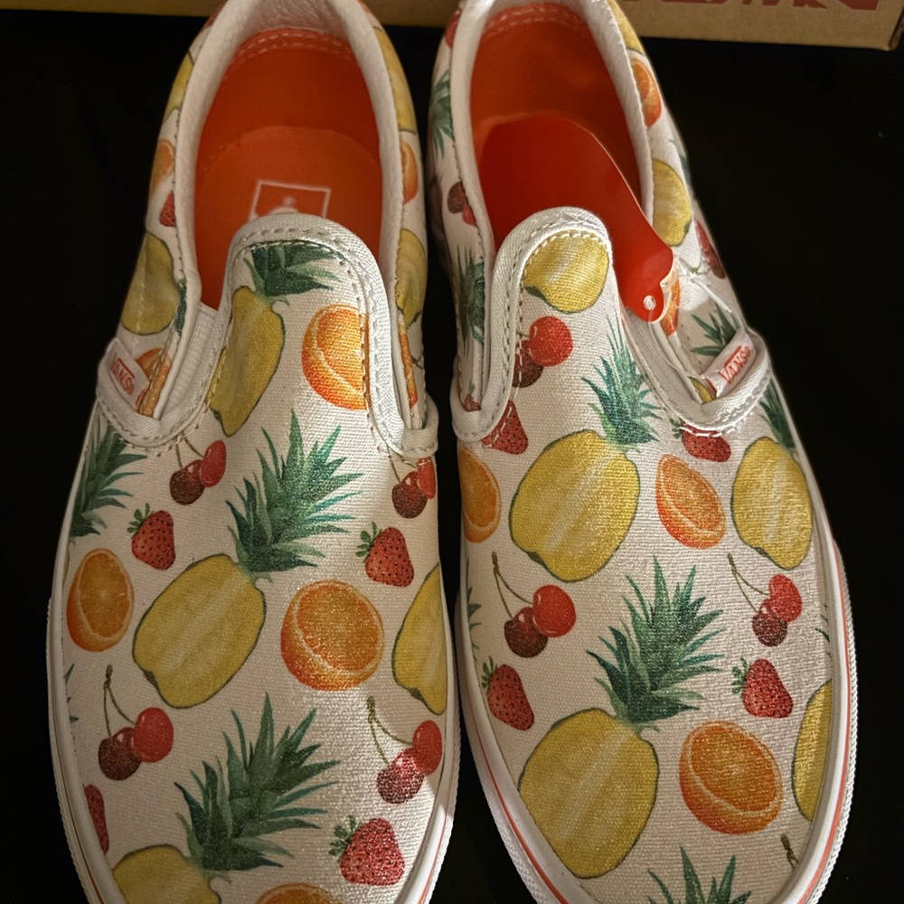 Vans Kids Fruit Print Slip-On Shoes - Multicolor